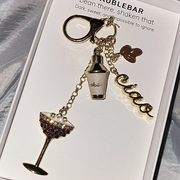BaubleBar Espresso Martini Ciao Bag Charm Keychain BNIB TA - Picture 3 of 3